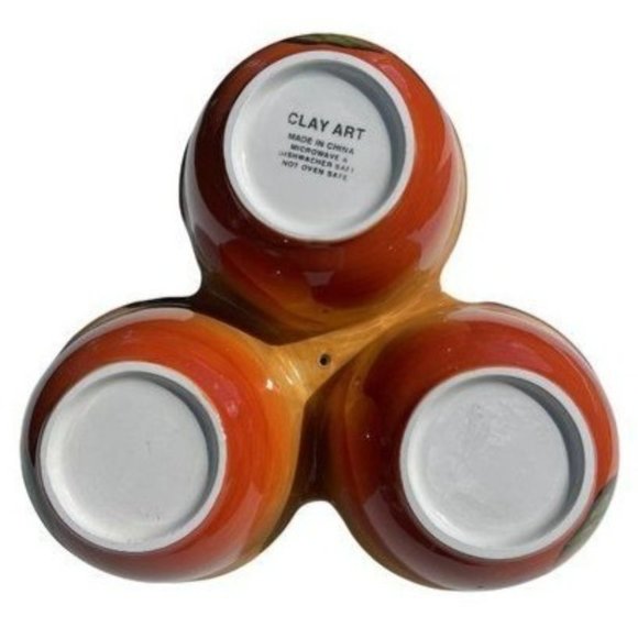 Clay Art Ceramic Colored Jalapeno‎ Salsa Serving Bowls - Picture 8 of 12